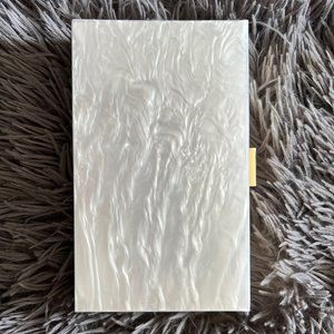 Rachael Zoe White Acrylic Clutch